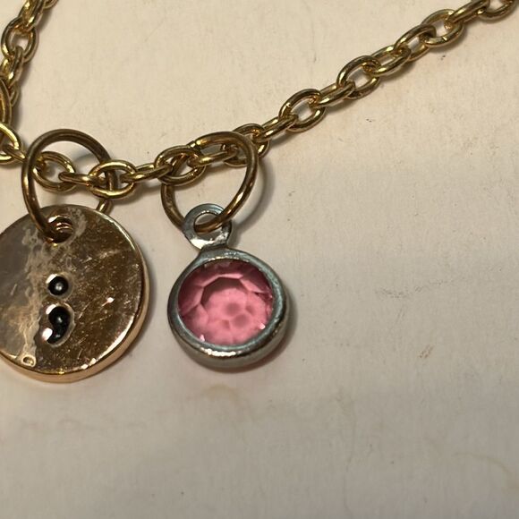 Gold Tone “my story isn’t over yet” suicide awareness chain dangle necklace - Picture 2 of 5